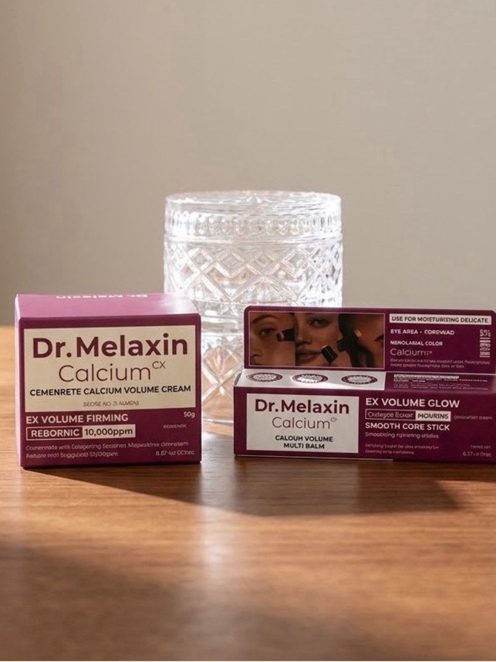 Calcium EX Volume Firming Cream 50g & Glow Multi Balm Stick Dr. Melaxin 9g